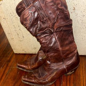 Brown Charlie Horse Boots by Lucchese
